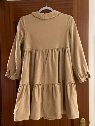 Vestido Zara pana beige