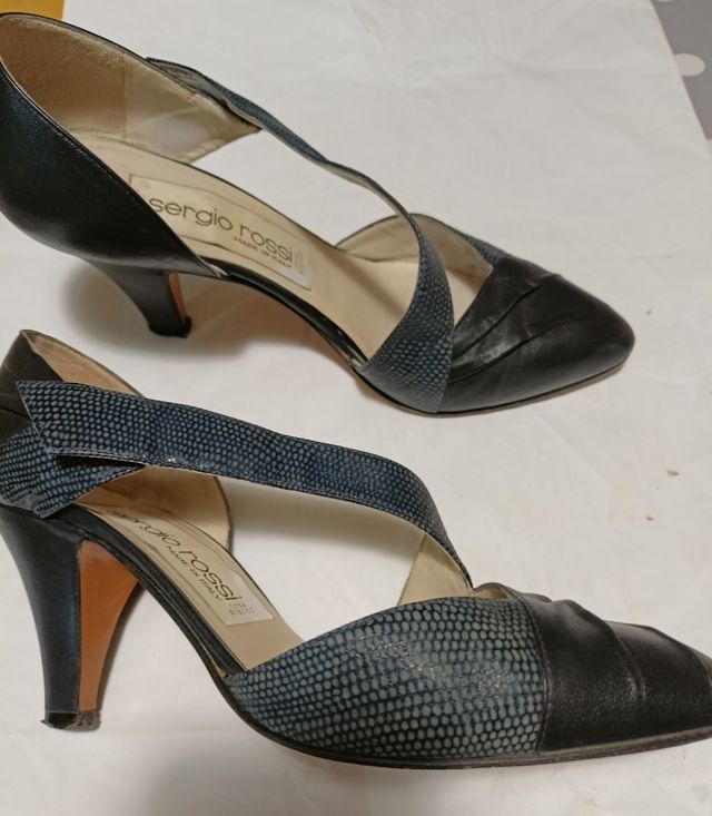 Sergio Rossi - Scarpe Pelle blu 