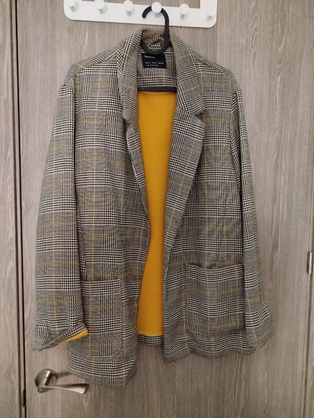 Americana cuadros Bershka T-S