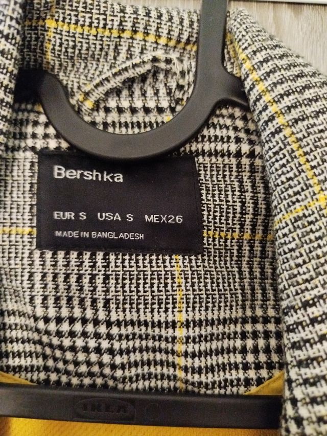 Americana cuadros Bershka T-S