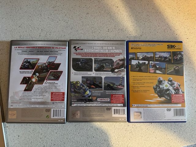 3 Gioco PS2 Moto: MotoGP4, SBK07, Tourist Trophy