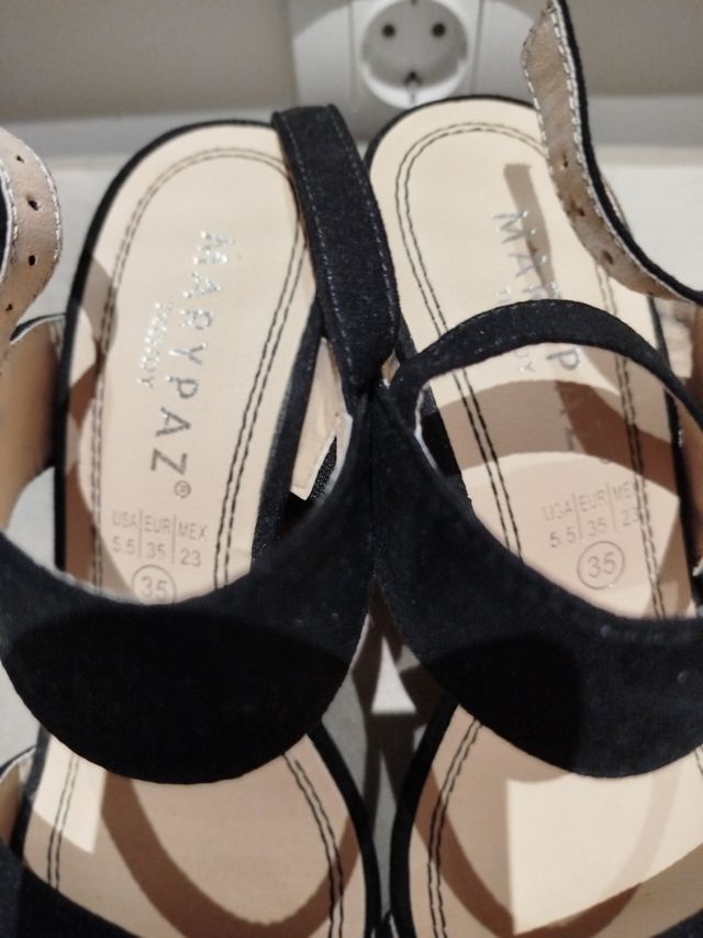 Sandalias Marypaz negras - talla 35