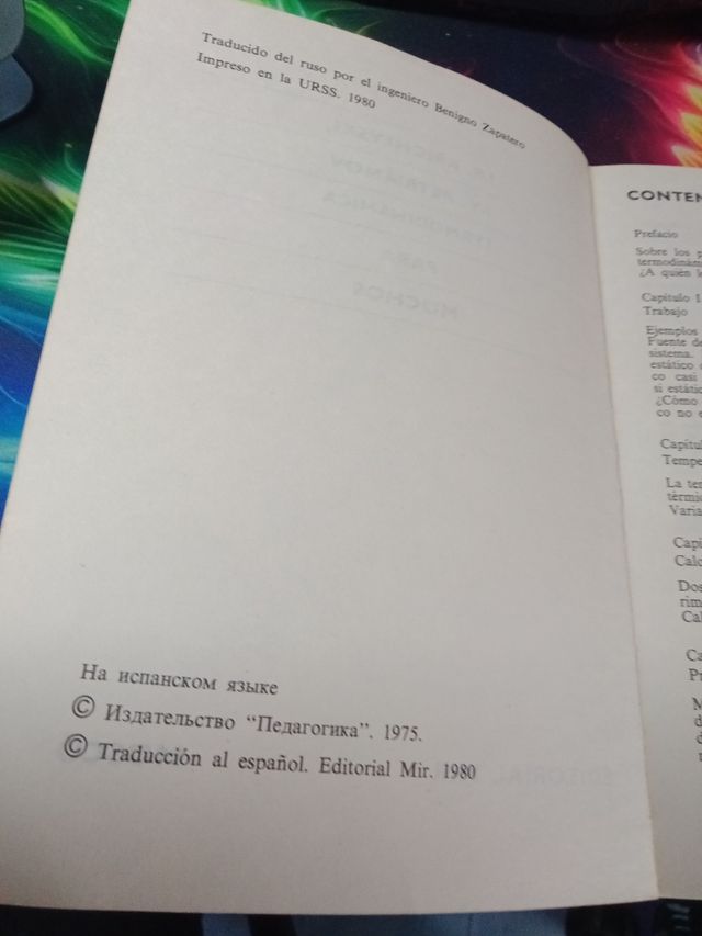 Termodinámica para muchos I. Krichevski