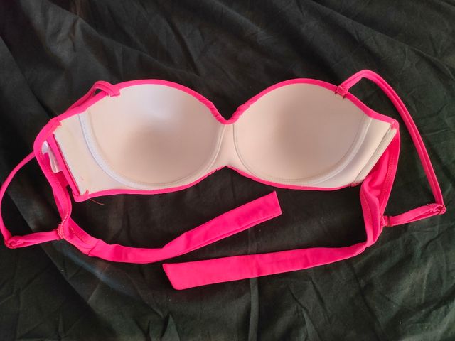 Conjunto bikini rosa fucsia talla XL