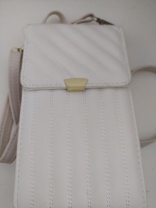Bolso bandolera blanco roto