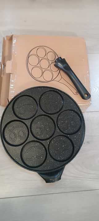 Sartén Antiadherente de 7 Moldes Carita de Pancake
