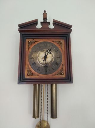 Reloj Pared Antiguo Marrón.Para restaurar