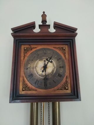 Reloj Pared Antiguo Marrón.Para restaurar