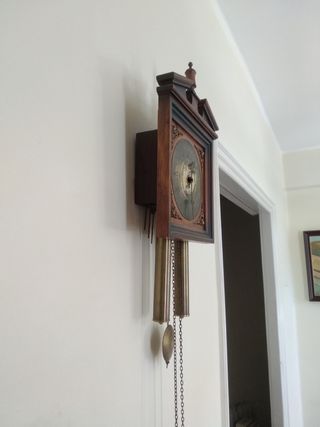 Reloj Pared Antiguo Marrón.Para restaurar