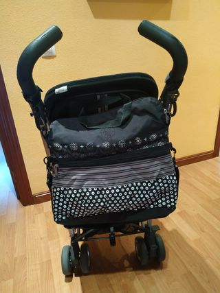 Silla paseo bebé reclinable, capota XL, hasta 2okg
