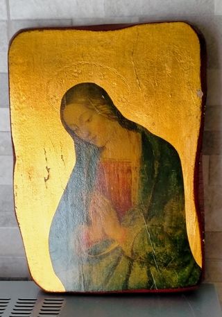 Icona sacra vintage legno 40x28cm