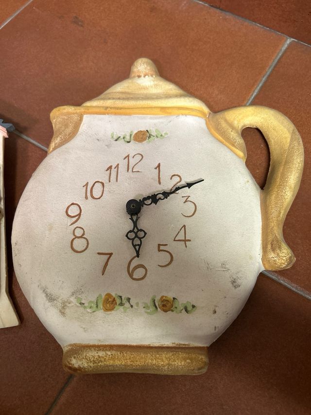 2 Relojes Decorativos Cerámica