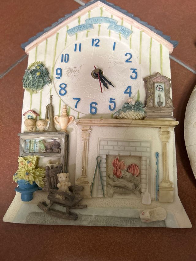 2 Relojes Decorativos Cerámica