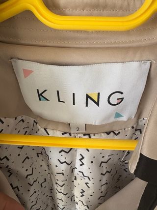 Gabardina beige Kling