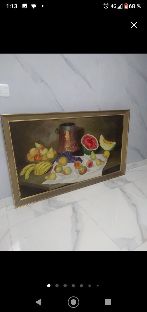 Frutos da vida morta - Pintura antiga