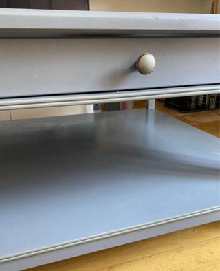 Mesa centro IKEA gris - madera y cristal