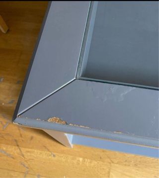 Mesa centro IKEA gris - madera y cristal