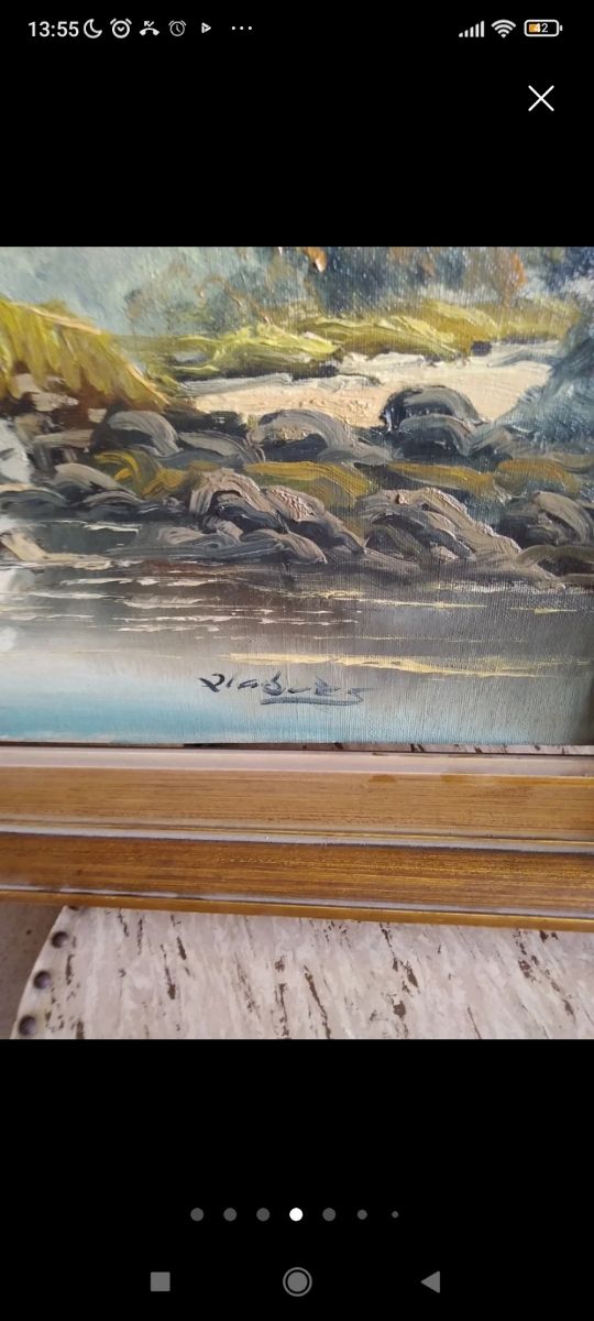 Pintura de paisagem - Óleo sobre tela