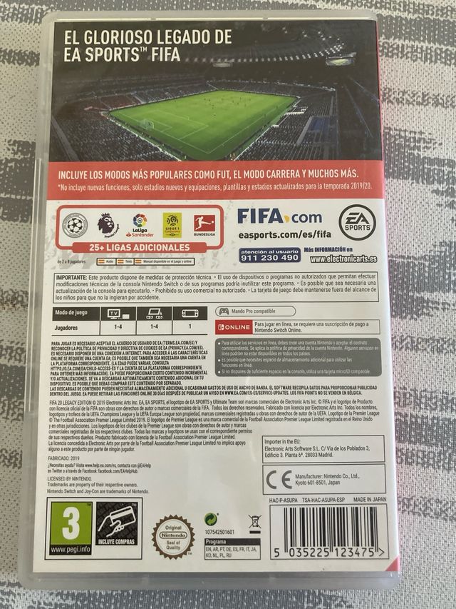 FIFA 20 Legacy Edition Nintendo Switch