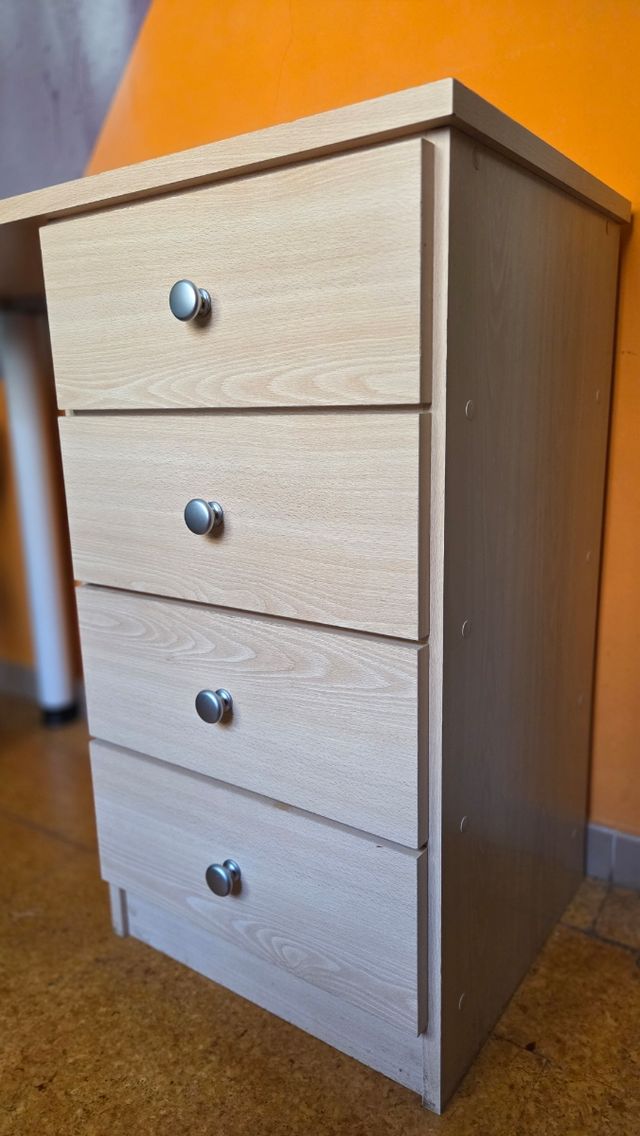 Escritorio madera 4 cajones