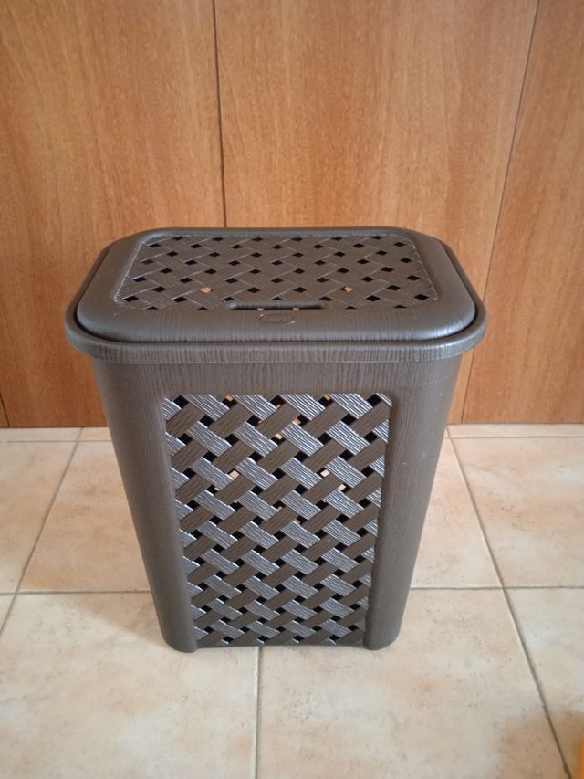 Cestos almacenaje (2) + 10 perchas