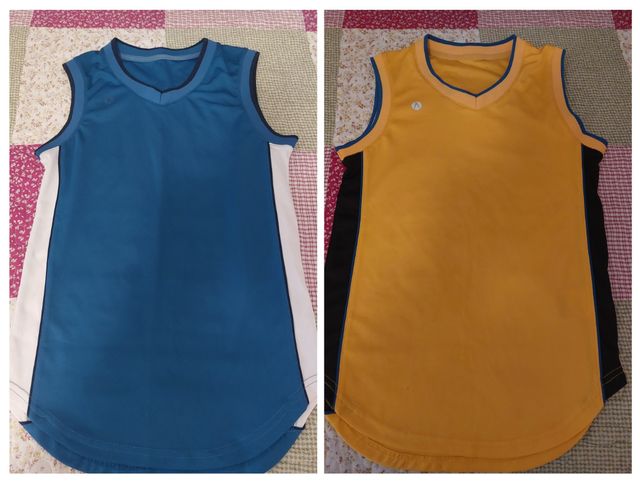 2 Camisetas baloncesto niño talla 12 años.