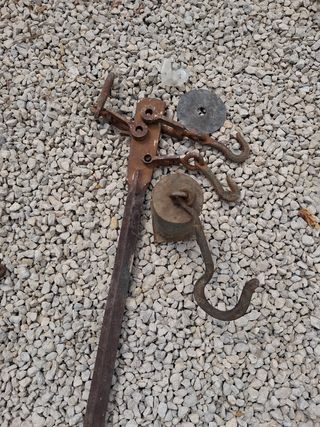 Báscula romana antigua