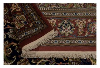 190x138 CM Tappeto Persia Qum Trame Ordito SETA