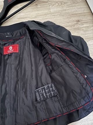 Chaqueta y pantalon a huego moto cuero Armure Hamo