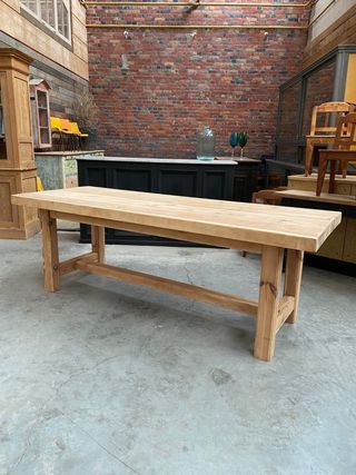 Mesa madera maciza 250x80cm