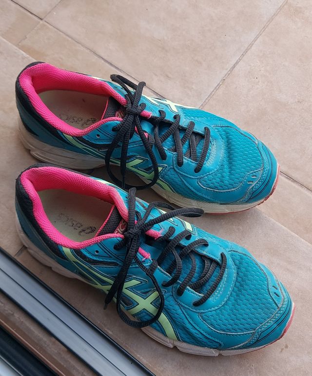Zapatillas ASICS 41,5 - Azul/Rosa