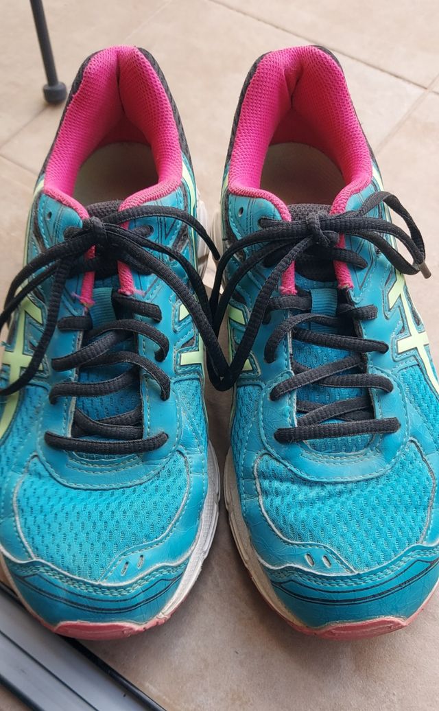 Zapatillas ASICS 41,5 - Azul/Rosa