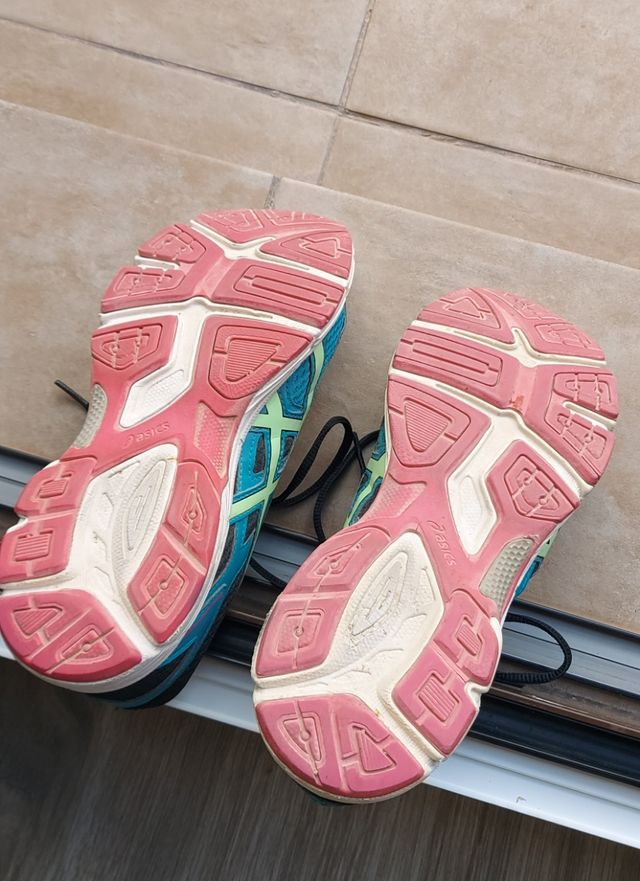 Zapatillas ASICS 41,5 - Azul/Rosa