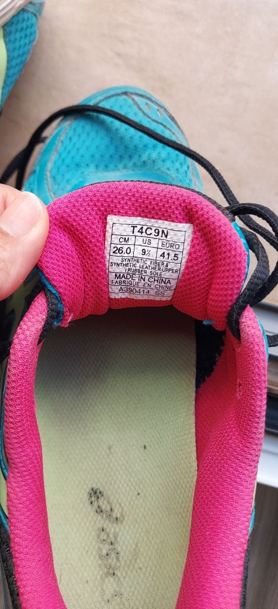 Zapatillas ASICS 41,5 - Azul/Rosa