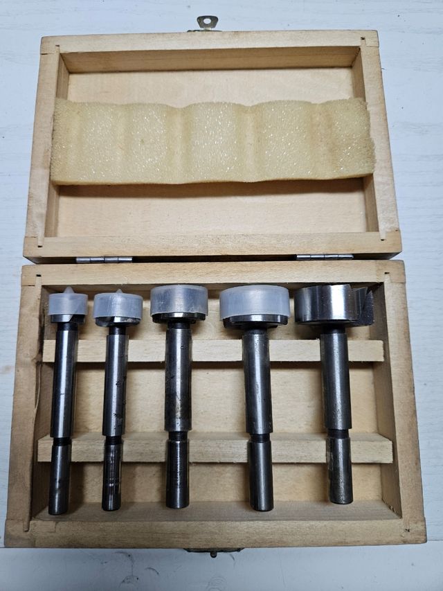 Set 5 frese legno  in cofanetto
