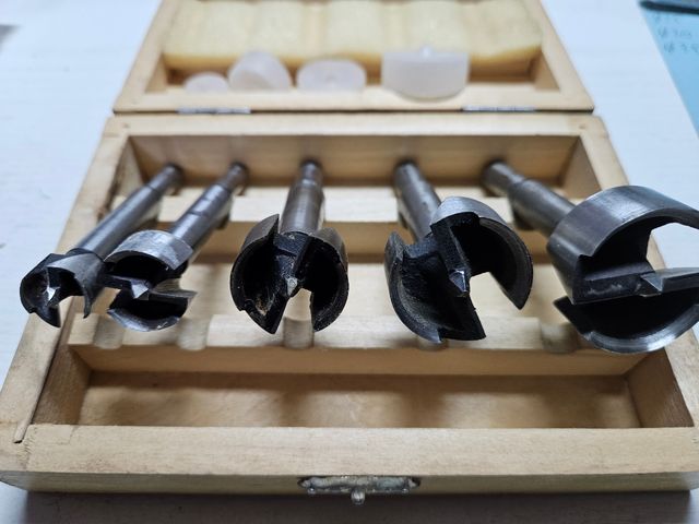 Set 5 frese legno  in cofanetto