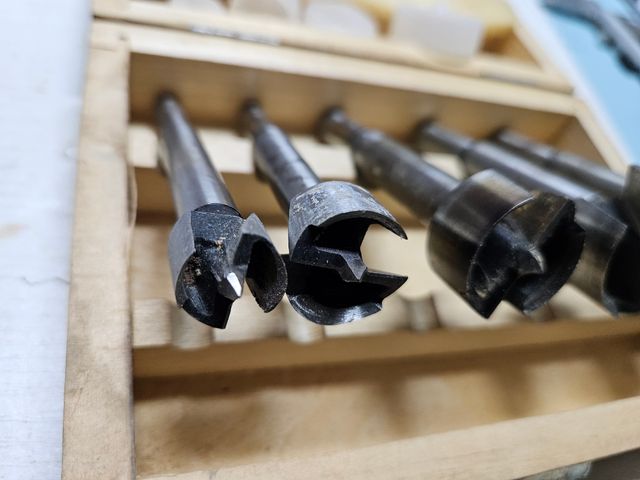 Set 5 frese legno  in cofanetto