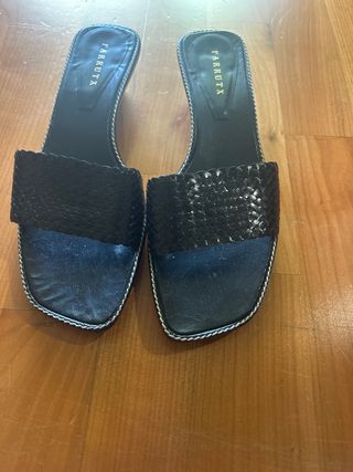 Sandalias FARRUTX negras trenzadas