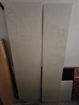 Puertas armario blanco lacado brillo 217x60/45