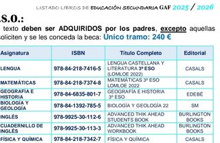 Libros de texto 3 ESO  Giovanni Antonio Farina.