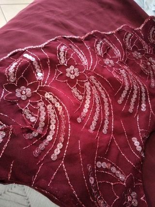 Camicia rossa paillettes