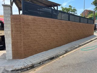 Hormigón impreso - Muros 