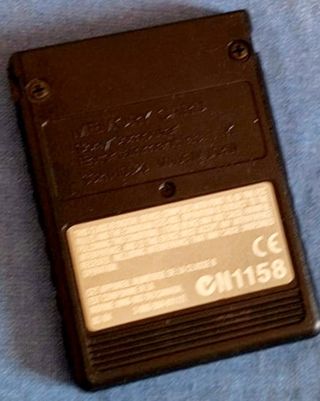 Memory card nera da 8 MB per PS2. Originale 