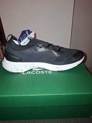 Zapatillas Lacoste Run Eco Negras  - Talla 43