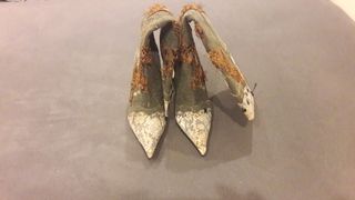 Botas altas ante marrón-beige T.40