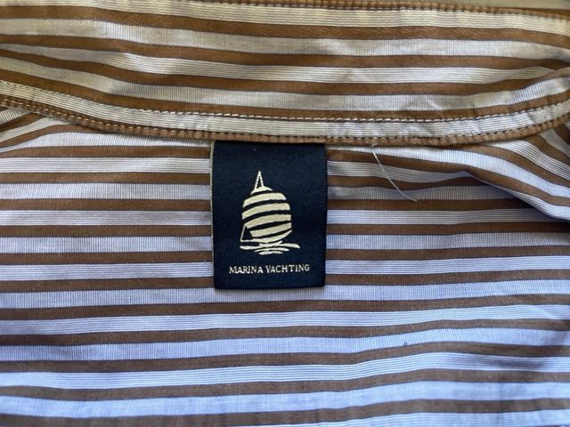 Camicia Marina Yachting L - Blu/Marrone