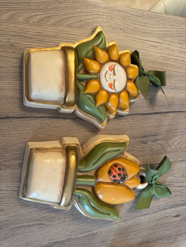 2 Decorazioni Thun - Fiori