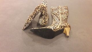 Botas leopardo tacón - talla 40