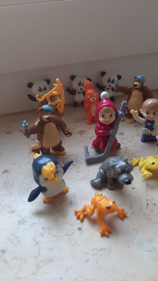 12 Pupazzi Masha e Orso Kinder
