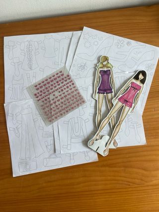 Luz de Dibujo Fashion + Muñecas de Papel